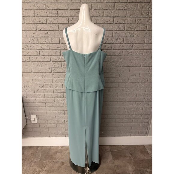 Karen Miller Women Beaded Mother of the Bride Dress Jacket 2 Piece Set Size 16 - Picture 4 of 16